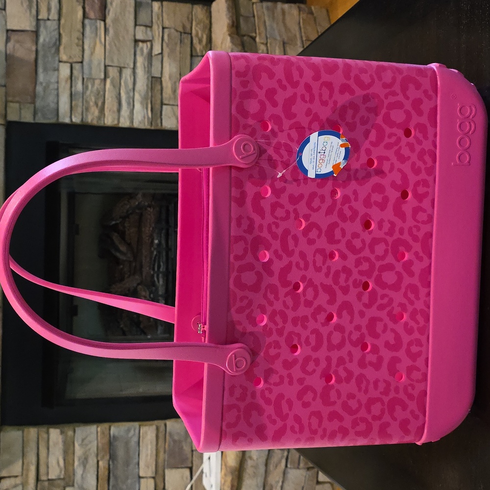 HTF Leopard Print Original Bogg Bag-NWT